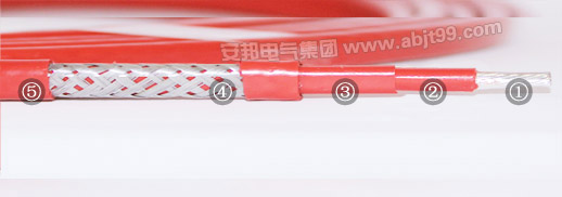 單芯串聯式恒功率電伴熱帶結構圖