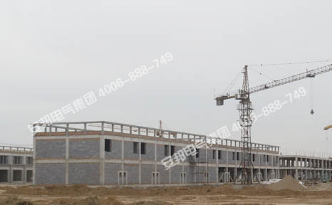 山西大型商貿物流中心施工現場